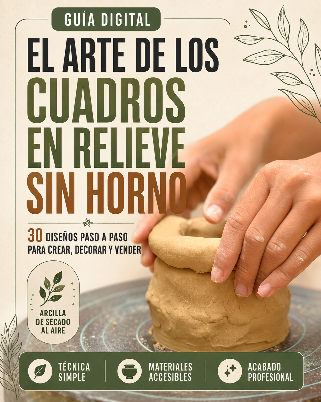 PARECE CERÁMICA.  PERO NO NECESITÁS HORNO
